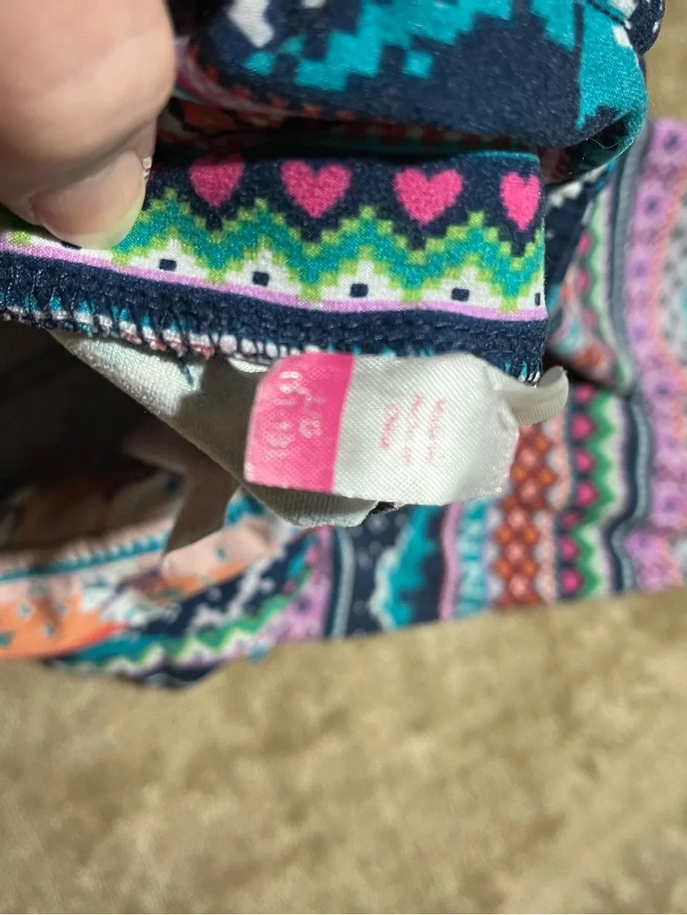 Multicolor Patterned Leggings - Stretchy Comfort-Large